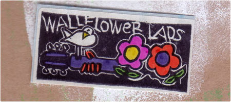 Wallflower Lads . Band Wiesbaden . Sticker . 1991 