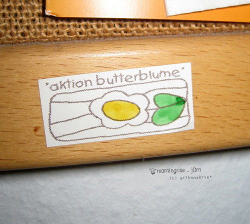 Aktion Butterblume . Sticker . 1997